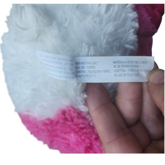 Aurora World Girlz Nation 10" Panda Bear Pink White Plush Toy Stuffed Animal - Picture 7 of 9
